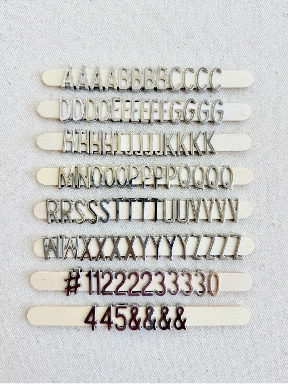 *Silver Letters and Numbers Charms* KEEP COLLECTIVE Retired $9 Each